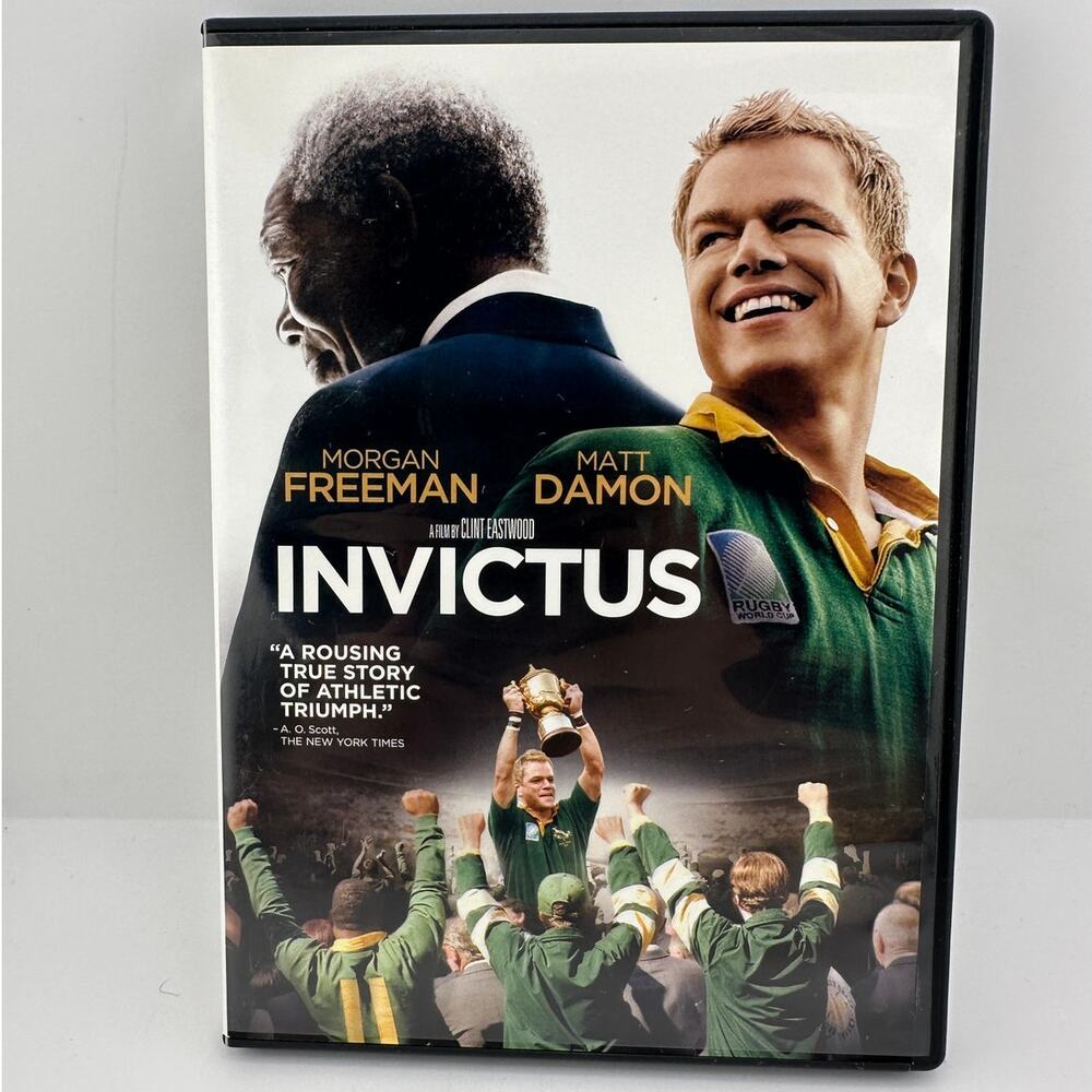 Invictus DVD 2009 Morgan Freeman Matt Damon Clint Eastwood Rugby Drama